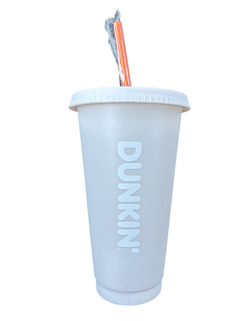PARKE x DUNKIN Limited Edition Collab Tumbler Cup Latte Cream/Pink/Orange OS - Picture 6 of 7